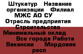 Штукатур › Название организации ­ Филиал МЖС АО СУ-155 › Отрасль предприятия ­ Строительство › Минимальный оклад ­ 35 000 - Все города Работа » Вакансии   . Мордовия респ.
